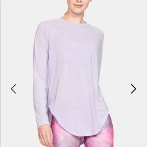 Under armour WHITE open back long sleeve